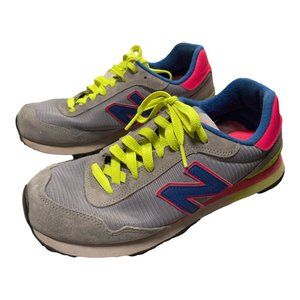 New Balance Sneakers Gray Neon Colorful Athletic Shoes Women's Size 9
